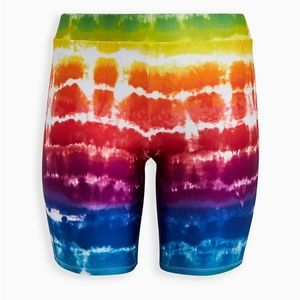 Torrid, Tie Dye Rainbow Bike Shorts, Size 2